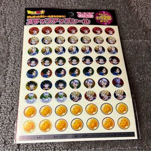 Dragon Ball Z Super Circle Sticker Sheet Metallic Officially Licensed Japan